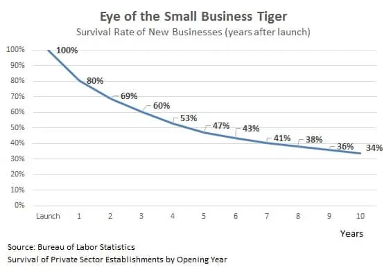 reasons why small businesses fail statistics