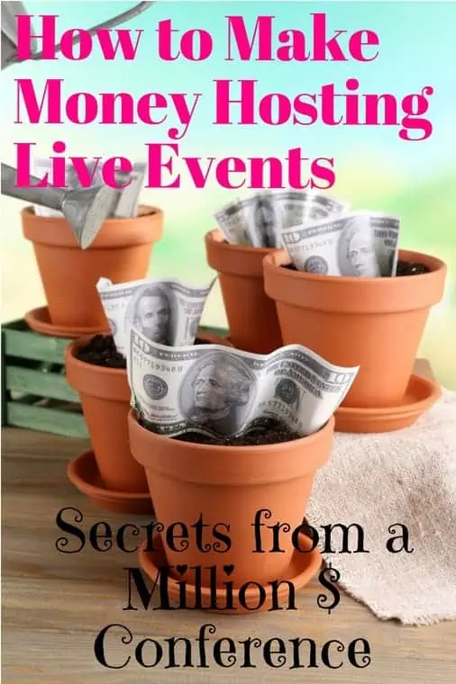 how to make money hosting live events