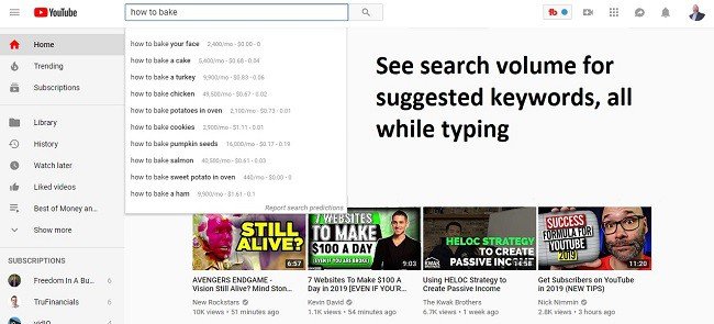how to find youtube keyword ideas