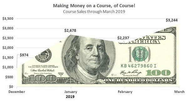 how much online courses make