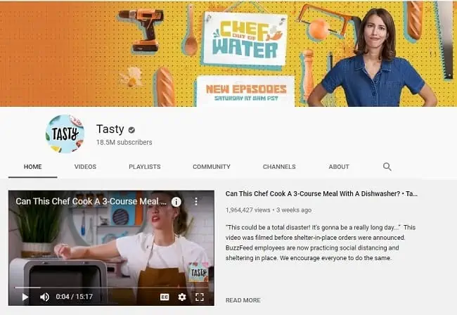 YouTube Food Channels