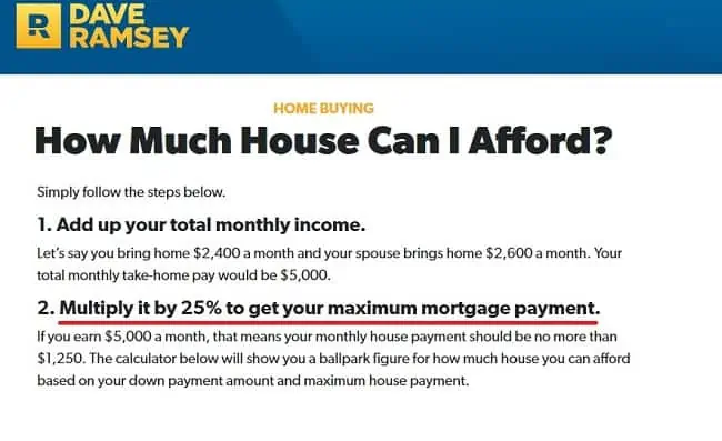 Dave Ramsey Advice on Buying a Home