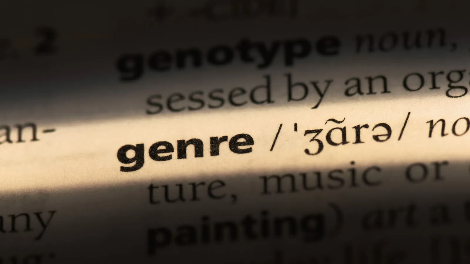 genre dictionary