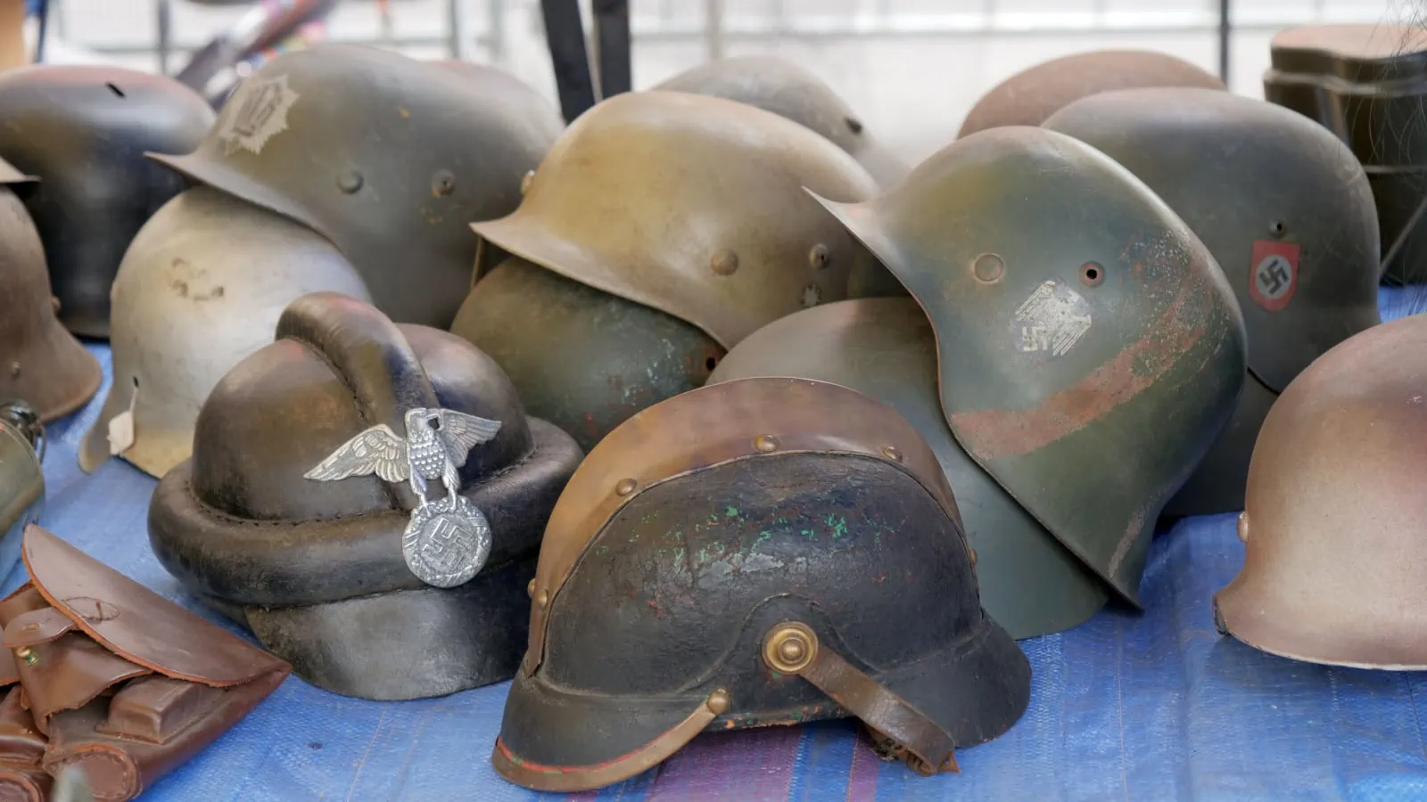 Old helmets