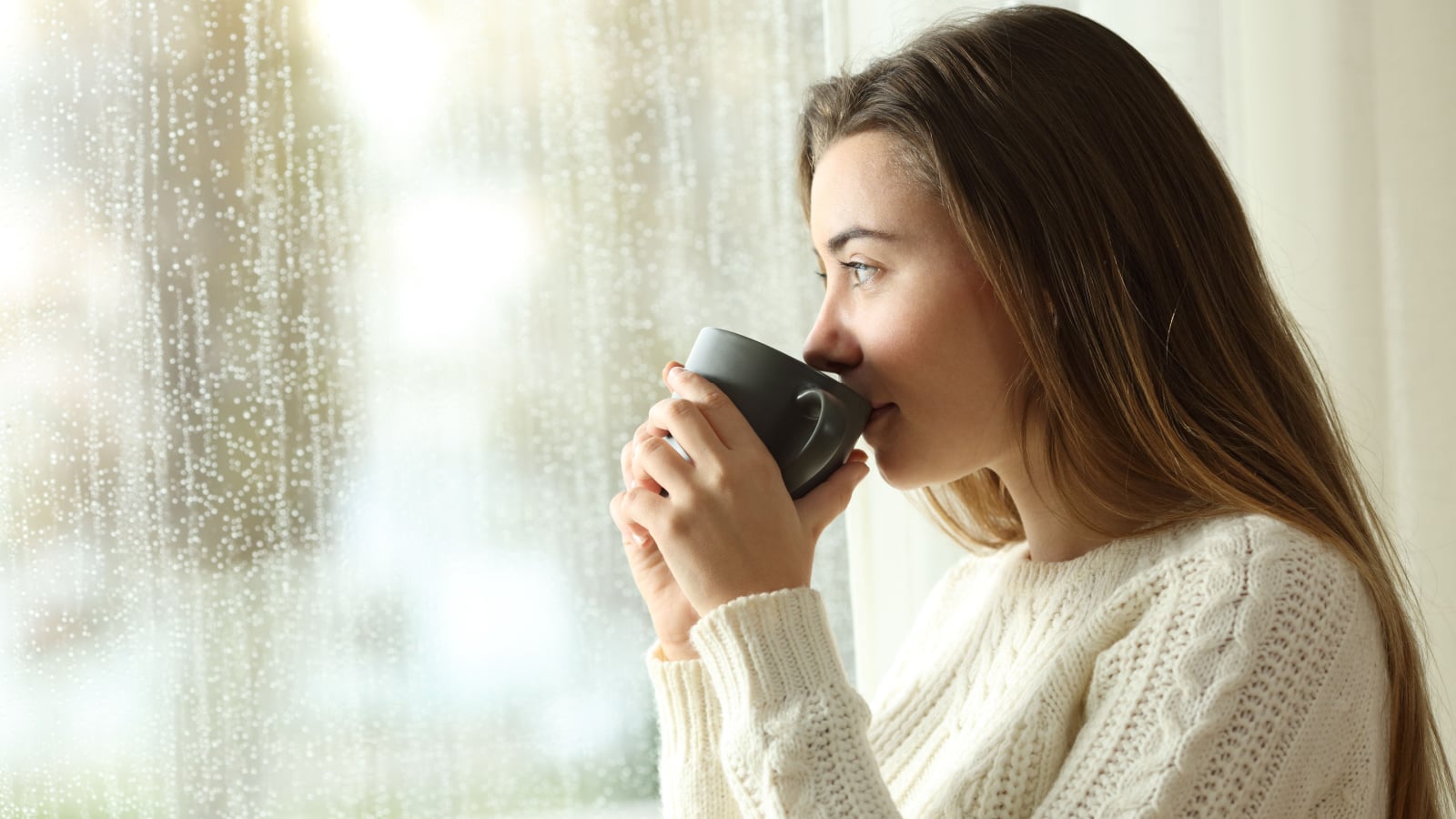 Rainy morning at home