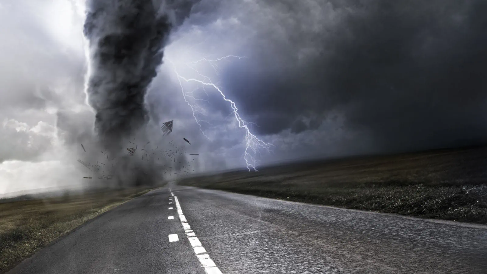 Tornado on a Road