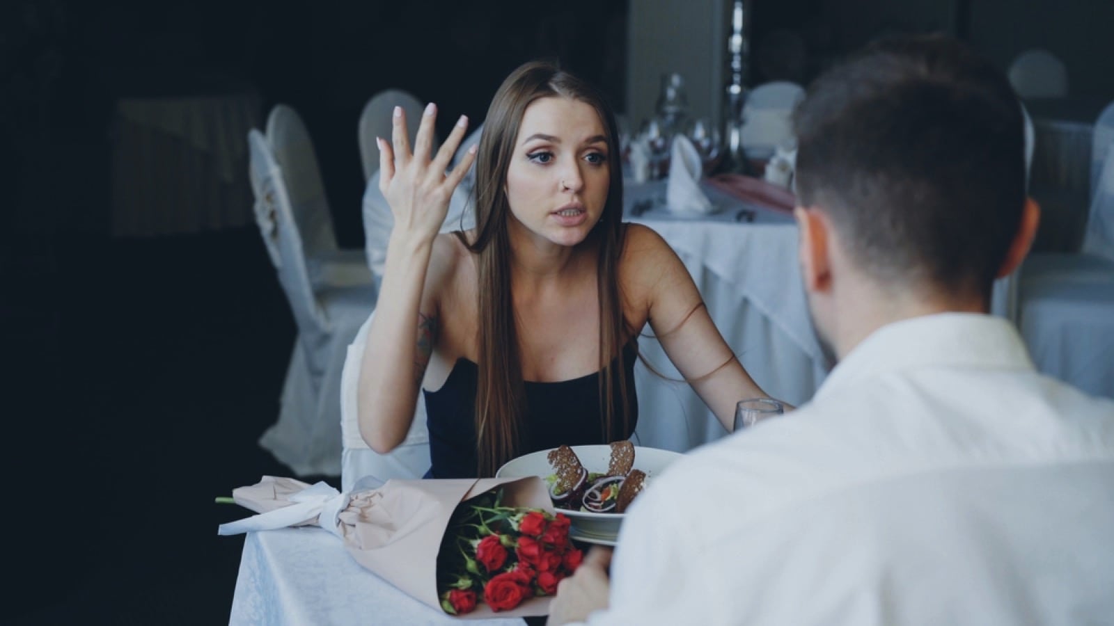 Woman arguing with partner
